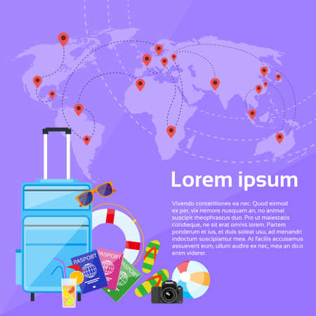 Travel Vacation Destinationsのイラスト素材