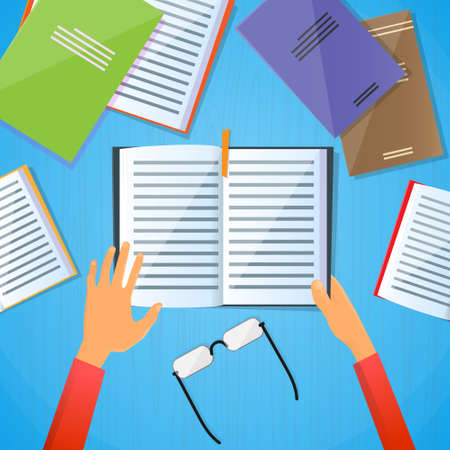 Student Hand Holding Note Bookのイラスト素材