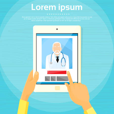 Medical Doctor Tabletのイラスト素材