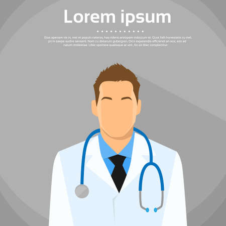 Medical Doctor Profile Iconのイラスト素材