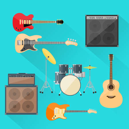 Musical Instruments Set のイラスト素材