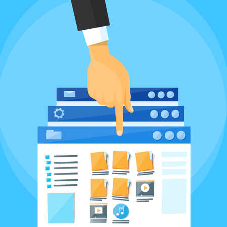 Multitasking Interface Windowのイラスト素材