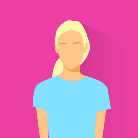 Profile Icon Female Avatar Woman Portraitのイラスト素材