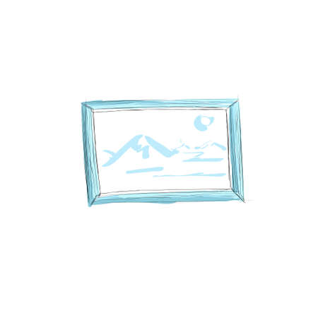 Sketch Frame Hand Draw Vintage Vector Illustration