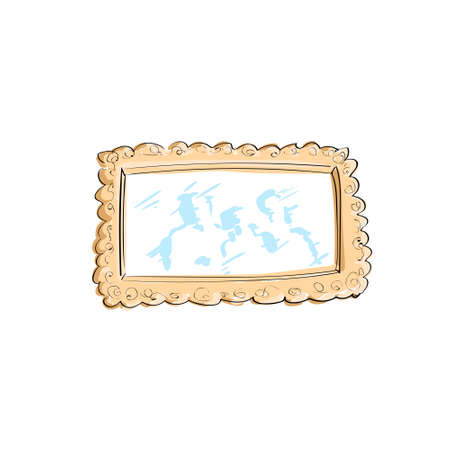 Sketch Frame Hand Draw Vintage Vector Illustration