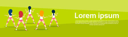 Twerk Booty Dancer Modern Girl Performer Dance Rear Back View Flat Vector Illustrationのイラスト素材