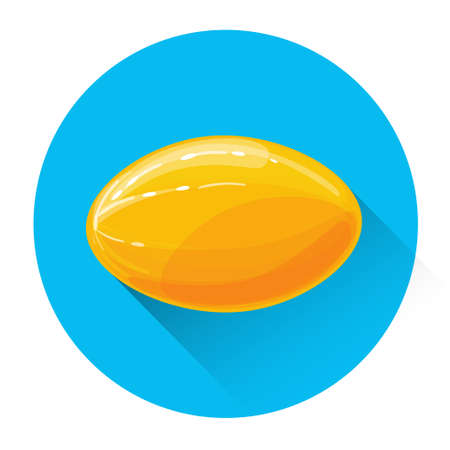 Melon Colorful Fruit Icon Flat Vector Illustrationのイラスト素材