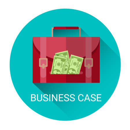Marketing Business Money Case Economy Icon Flat Vector Illustrationのイラスト素材