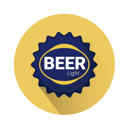 Beer Label Oktoberfest Festival Icon Flat Vector Illustrationのイラスト素材