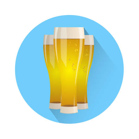 Oktoberfest Festival Glass Mug Beer Icon Vector Illustrationのイラスト素材