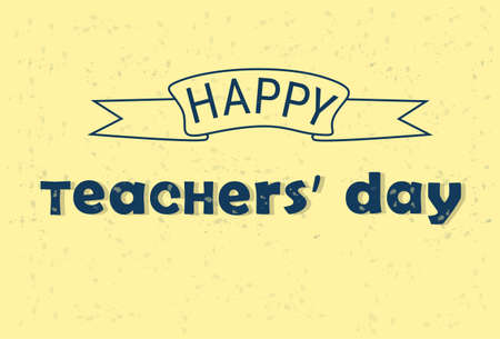 International Teacher Day World Holiday Banner Flat Vector Illustrationのイラスト素材