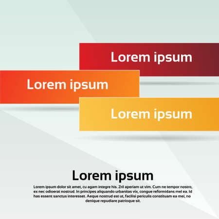 Business Card Colorful Banners Blank Copy Space Vector Illustrationのイラスト素材