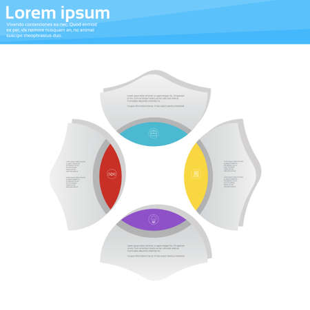 Graphic Set Finance Infographic Icon Business Concept Flat Vector Illustrationのイラスト素材