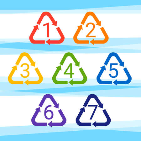 Recycle Symbol Web Icon Flat Vector Illustration