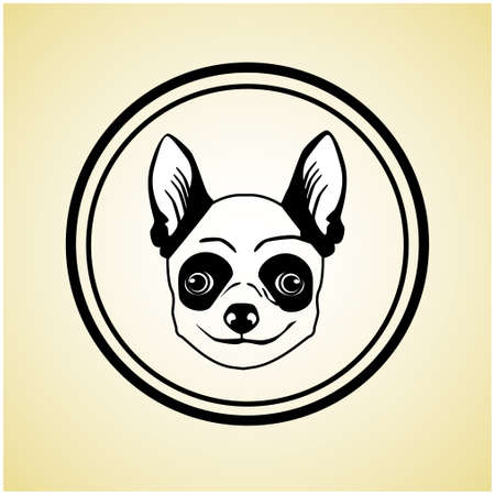 Small Dog Animal Pet Web Icon Flat Vector Illustrationのイラスト素材