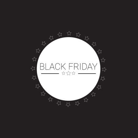 Black Friday Sale Holiday Shopping Banner Copy Space Vector Illustrationのイラスト素材