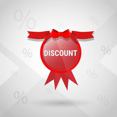 Special Offer Discount New Year Sale Shopping Banner Flat Vector Illustrationのイラスト素材