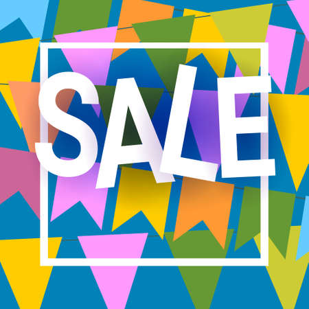 Special Offer Discount Big Sale Shopping Banner Flat Vector Illustrationのイラスト素材
