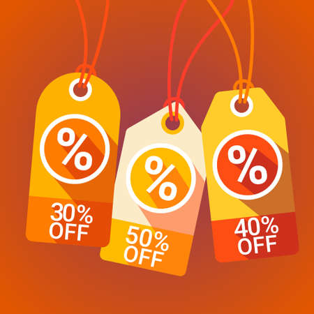 Black Friday Sale Holiday Shopping Tag Banner Vector Illustrationのイラスト素材