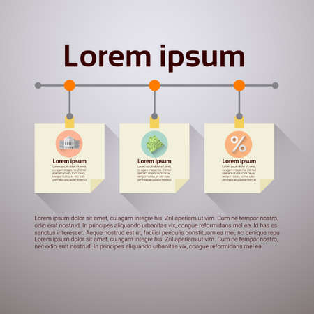 Graphic Set Finance Infographic Icon Business Concept Flat Vector Illustrationのイラスト素材