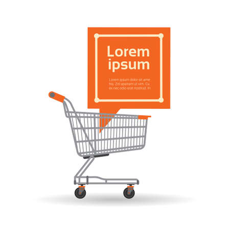 Shopping Cart Big Sale Banner Vector Illustrationのイラスト素材