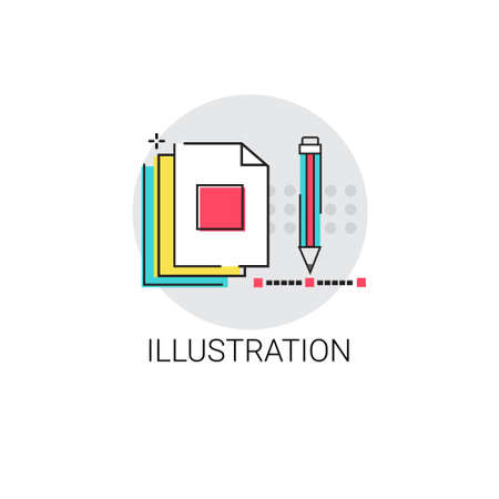 Illustration Creative Process Digital Design Vector Illustrationのイラスト素材