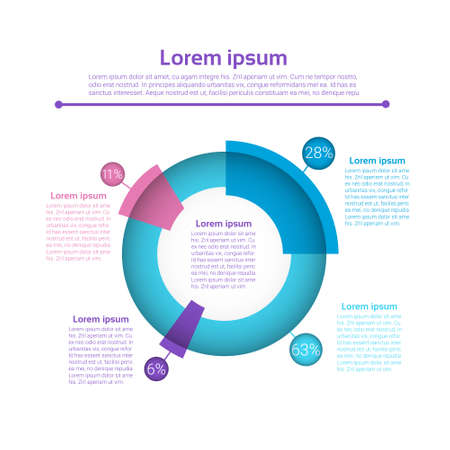 Graph Set Finance Infographic Icon Colorful Financial Business Chart Flat Vector Illustrationのイラスト素材