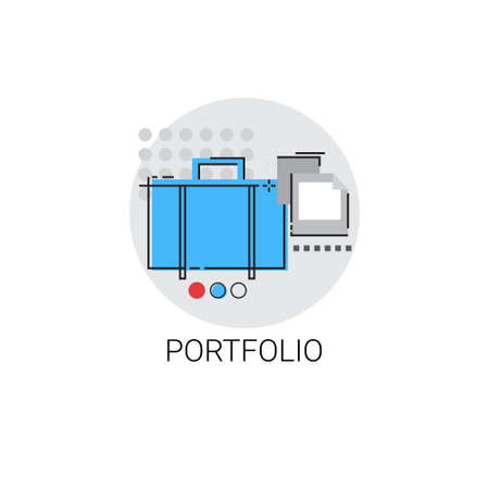 Portfolio Professional Occupation Business Icon Vector Illustrationのイラスト素材