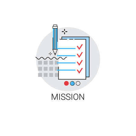 Mission Marketing Vision Business Economy Icon Vector Illustrationのイラスト素材