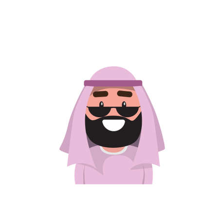 Profile Icon Male Avatar Man, Hipster Cartoon Guy Portrait, Person Flat Vector Illustrationのイラスト素材