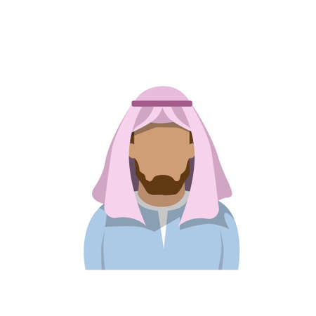 Profile Icon Male Avatar Man, Hipster Cartoon Guy Portrait, Person Silhouette Face Flat Vector Illustrationのイラスト素材