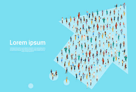 People Group Different Occupation Set, Employees Mix Race Workers Banner Flat Vector Illustration