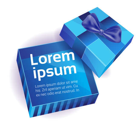 Valentine Day Gift Card Holiday Love Present Colorful Gift Box Banner Flat Vector Illustrationのイラスト素材