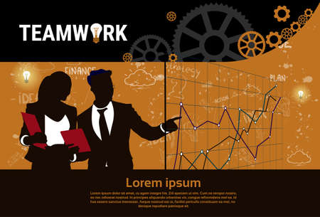 Businesspeople Group Team Brainstorm Teamwork Business Plan Strategy Concept Startup Developmentのイラスト素材