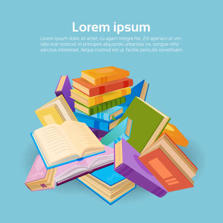 Books Stack School Education Concept.のイラスト素材