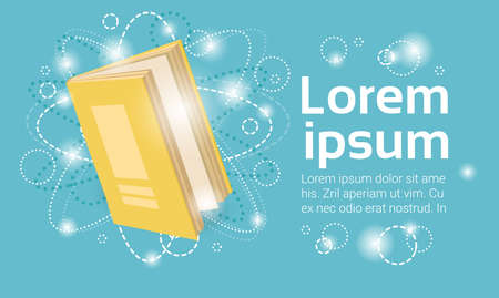 Open Book Library Read School Education Knowledge Concept.のイラスト素材