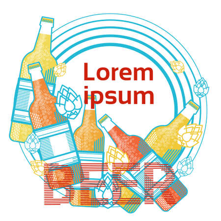 Saint Patrick Day Beer Festival Banner Greeting Card Vector Illustrationのイラスト素材