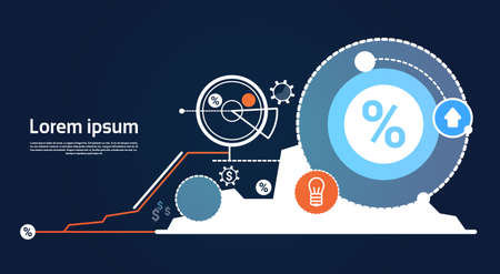 Analysis Finance Graph Financial Business Chart Flat Vector Illustrationのイラスト素材