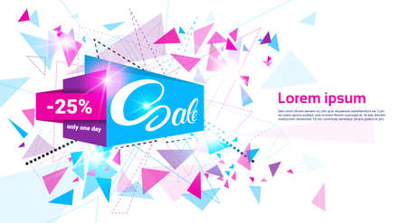 Spring Sale Shopping Special Offer Holiday Banner Flat Vector Illustrationのイラスト素材