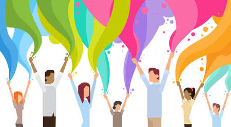 Happy Holi Religious India Holiday Traditional Celebration Greeting Cartのイラスト素材