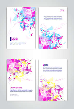 Abstract Triangle Geometrical Background Banner Copy Space Vector Illustrationのイラスト素材