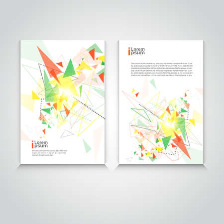 Abstract Triangle Geometrical Background Banner Copy Space Vector Illustrationのイラスト素材