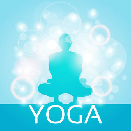 Yoga Sport Fitness Woman Exercise Workout Silhouettes Girl Vector Illustrationのイラスト素材