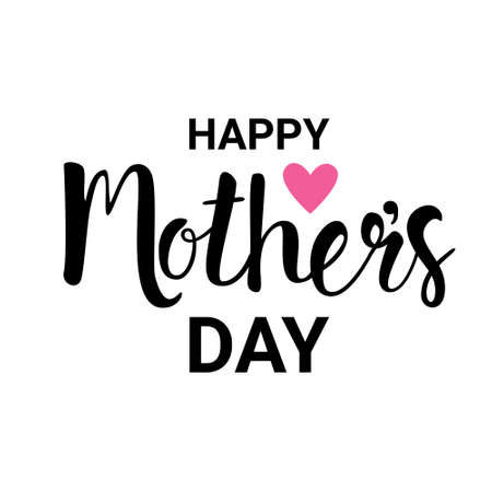Happy Mother Day, Spring Holiday Greeting Card Banner Flat Vector Illustrationのイラスト素材