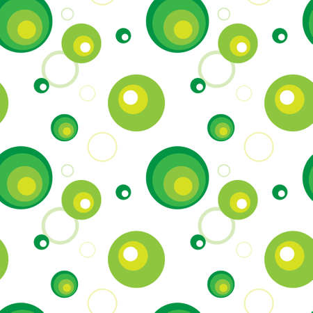 Green Round Seamless Pattern Background Vector Illustrationのイラスト素材