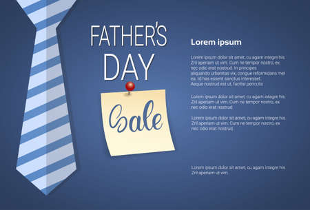 Happy Father Day Holiday Sale Shopping Discount Banner Vector Illustrationのイラスト素材