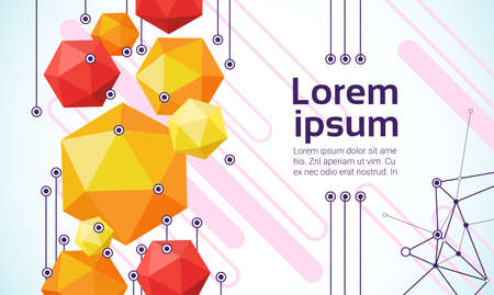 Abstract Geometrical Background Banner Copy Space Vector Illustrationのイラスト素材
