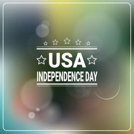 United States Independence Day Holiday 4 July Banner Greeting Card Flat Vector Illustrationのイラスト素材