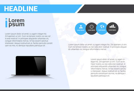 Template Design Brochure, Annual Report, Magazine, Poster, Corporate Presentation, Portfolio, Flyer With Copy Space Vector Illustrationのイラスト素材