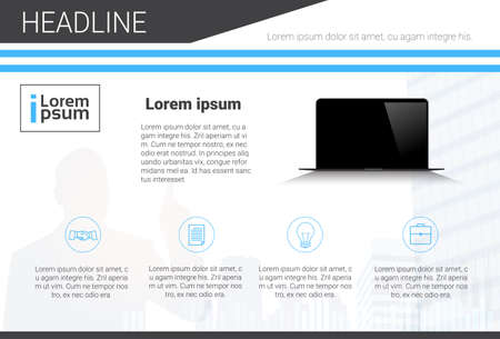 Template Design Brochure, Annual Report, Magazine, Poster, Corporate Presentation, Portfolio, Flyer With Copy Space Vector Illustrationのイラスト素材